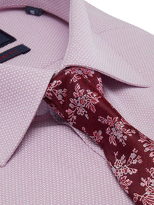 Daniel Grahame Gordon Long Sleeve Formal Shirt & Tie - Pink