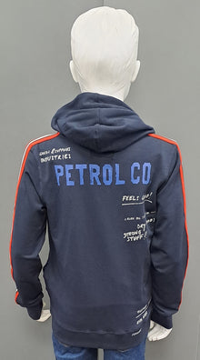 Boys Petrol Industries Full Zip Hoodie - Deep Navy