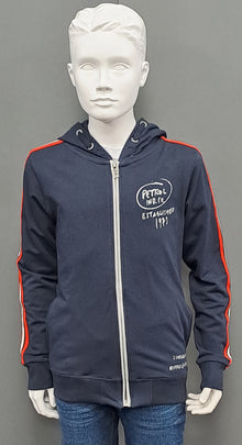 Boys Petrol Industries Full Zip Hoodie - Deep Navy