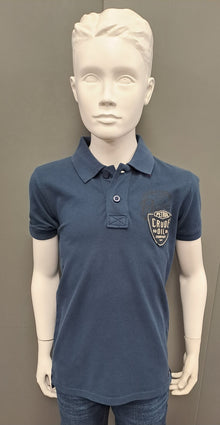 Boys Petrol Industries Short Sleeve Polo Shirt - Petrol Blue