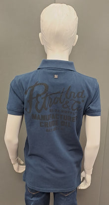 Boys Petrol Industries Short Sleeve Polo Shirt - Petrol Blue