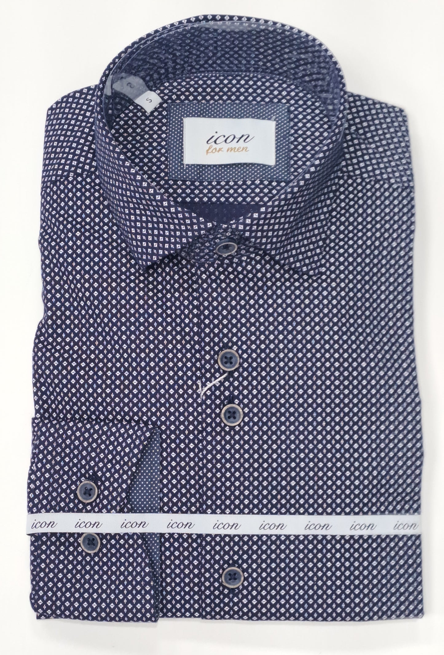 Icon For Men Long Sleeve Shirt 067 - Navy