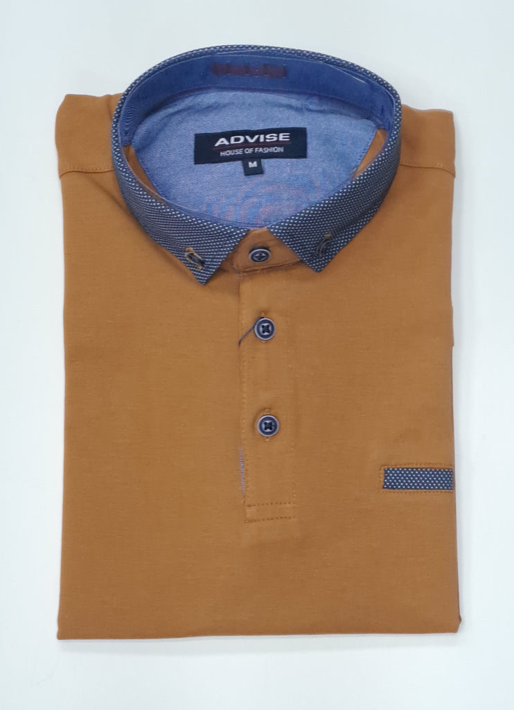 Advise Short Sleeve Polo Shirt 257 - Dark Tan