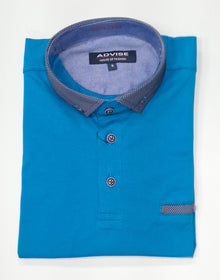 Advise Short Sleeve Polo Shirt 266 - Aegean