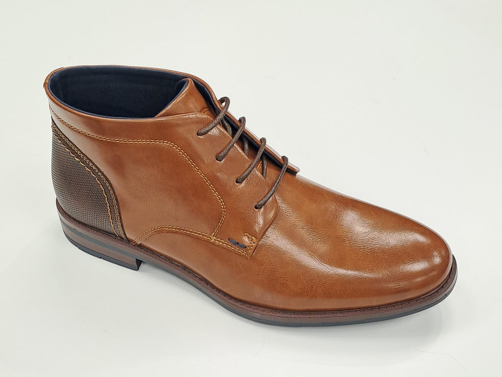 Pope Mens Grovetown Laced Boots - Cognac