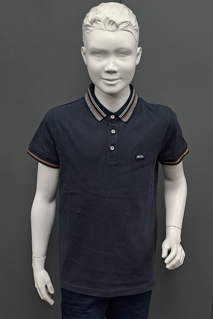 Boys Diesel Hart Polo Shirt - Navy