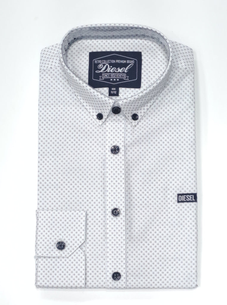 Boys Diesel Gary Casual Shirt - White