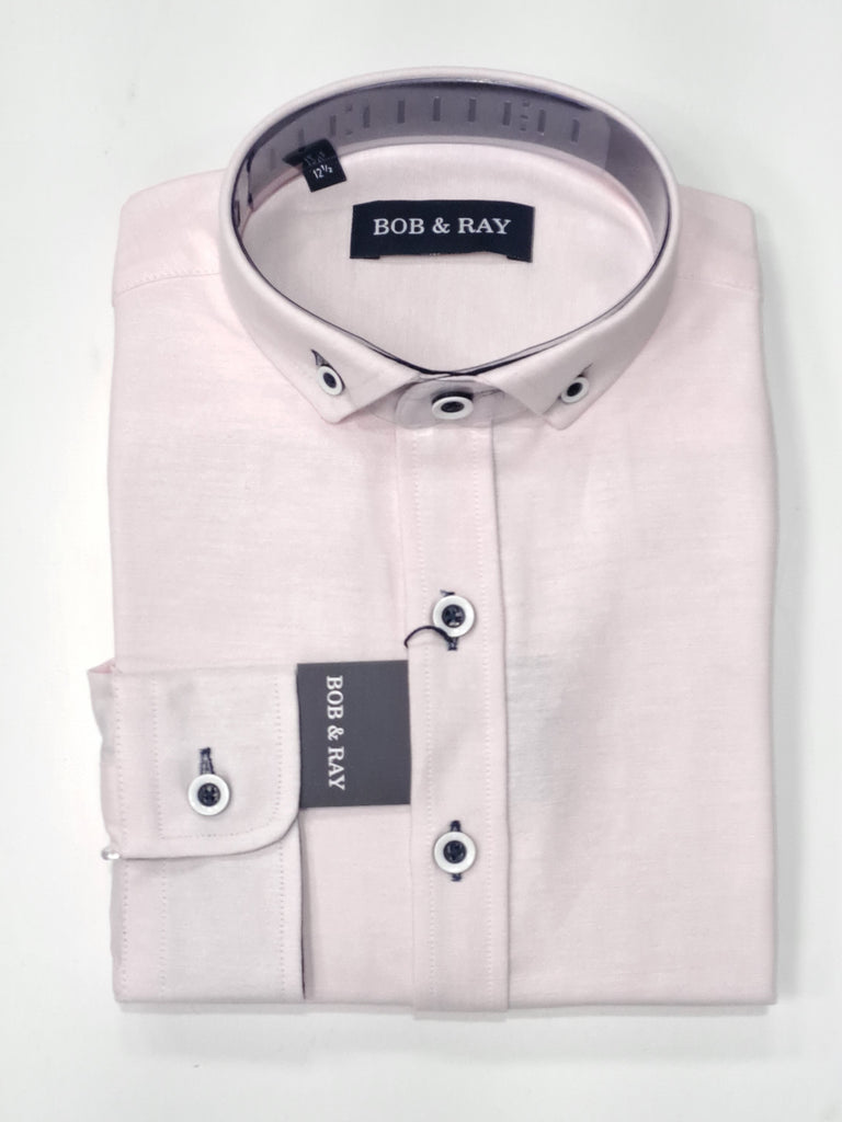 Boys Bob & Ray Oxford Casual Shirt - Pink