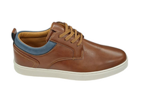 6th Sense Denver Casual Laced Trainer - Brown