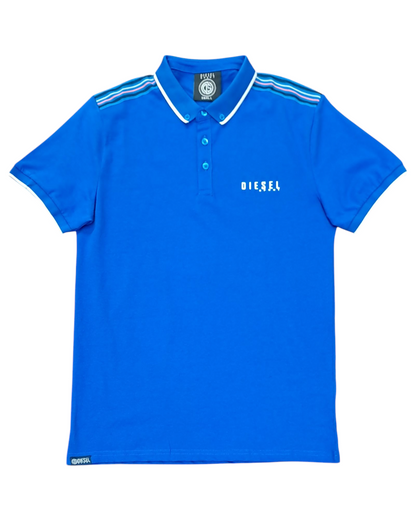 Diesel Lukas Short Sleeve Polo Shirt - Blue