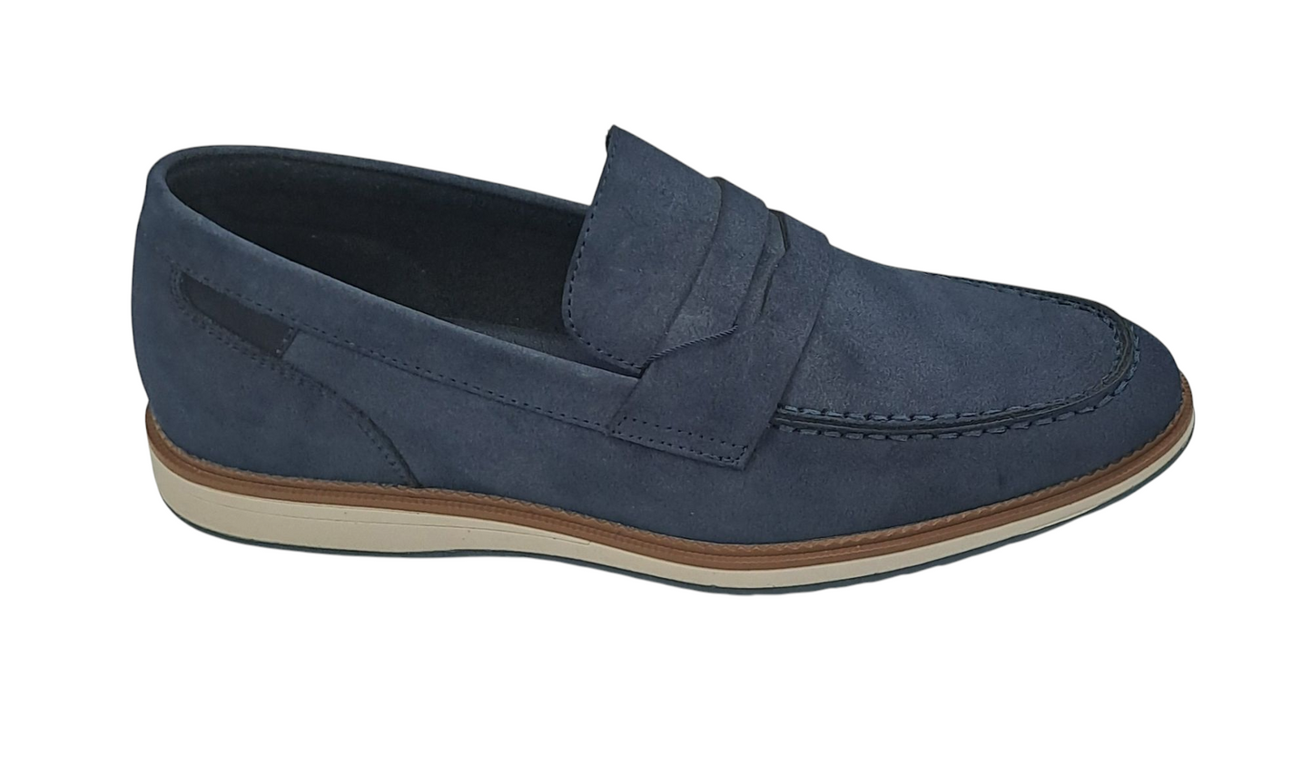 Pope Mens Puhoi Slip On Casual Shoe - French Blue