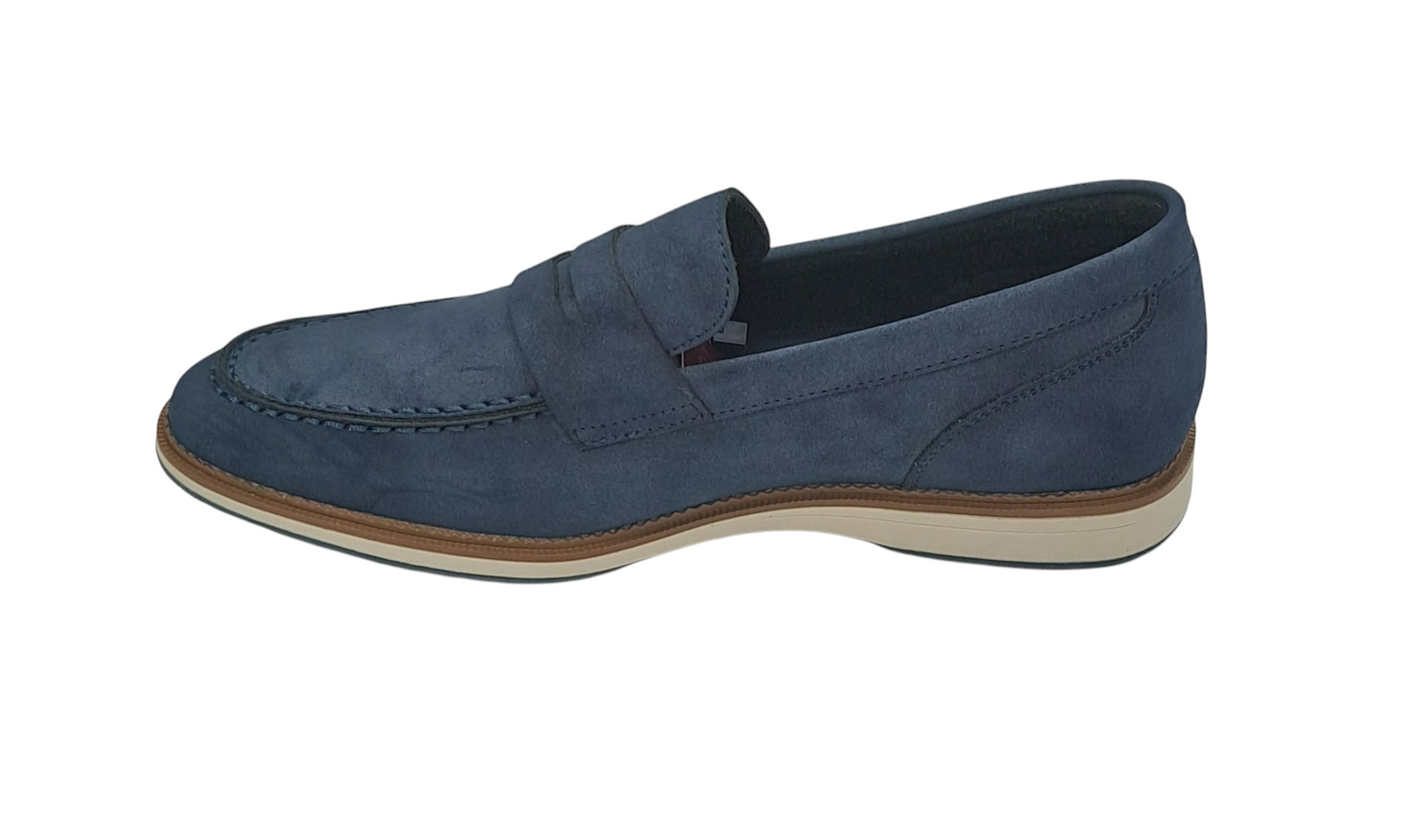 Pope Mens Puhoi Slip On Casual Shoe - French Blue