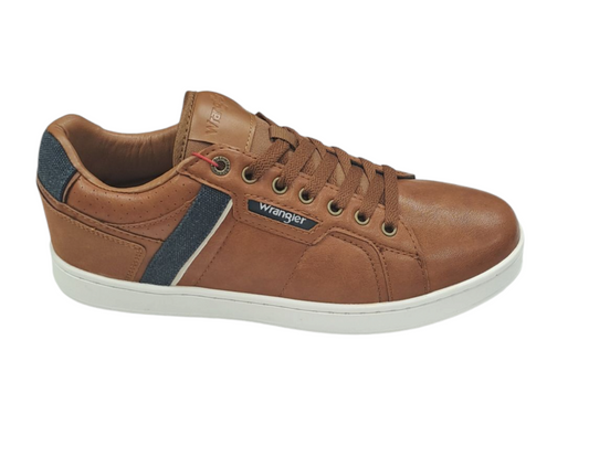 Wrangler Kit Men Low Casual Trainer - Tortoise Shell
