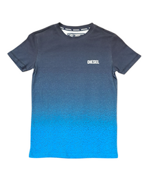 Boys Diesel Arthur Dip Dye T-Shirt - Navy/Blue