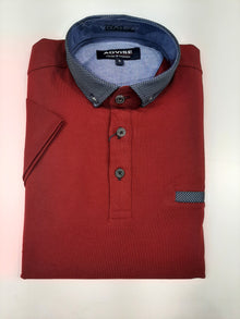 Advise Short Sleeve Polo Shirt 302- Wine