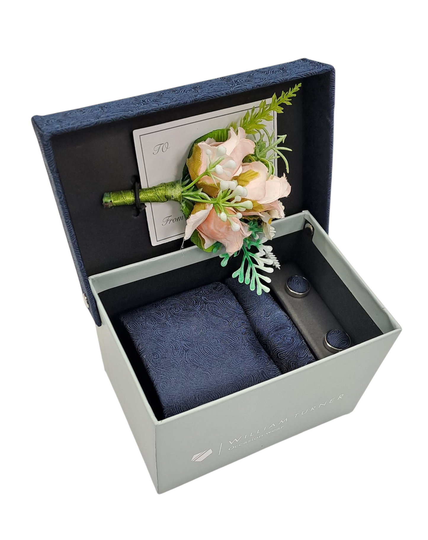 William Turner Paisley Gift Set - Navy