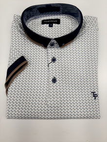 Tom Penn Short Sleeve Polo Shirt TPP-963-White