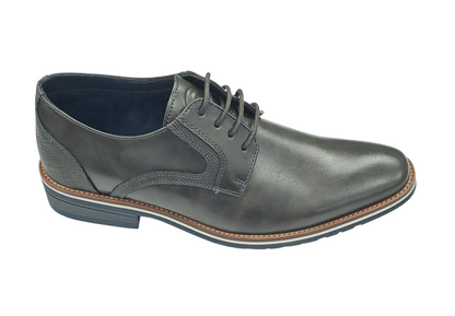 Pope Mens Maruia Laced Smart Casual Shoe - Ebony