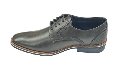 Pope Mens Maruia Laced Smart Casual Shoe - Ebony