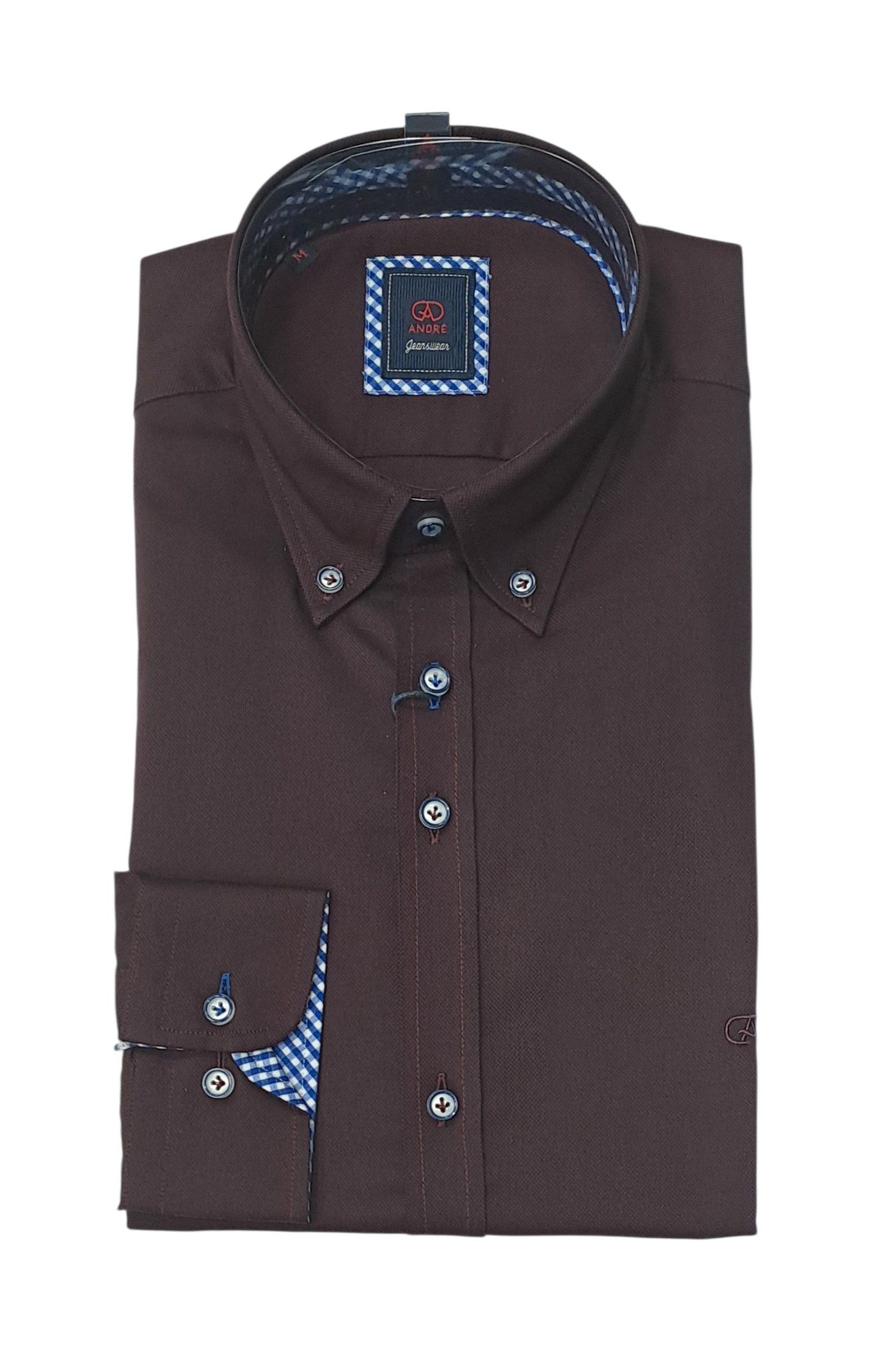 Andre Rhine Long Sleeve Casual Shirt - Dark Burgundy