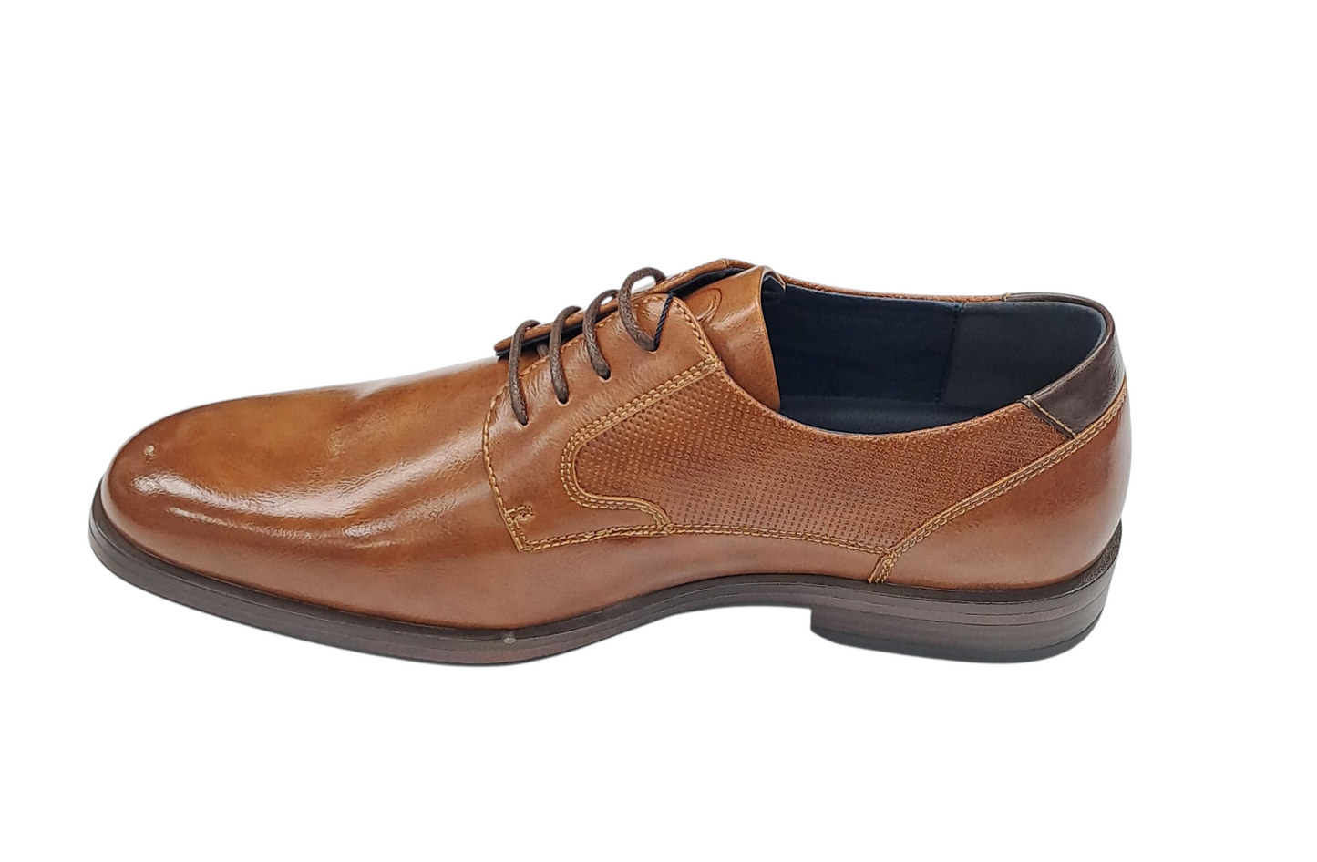 Pope Mens Kirwee Laced Smart Casual Shoe - Cognac
