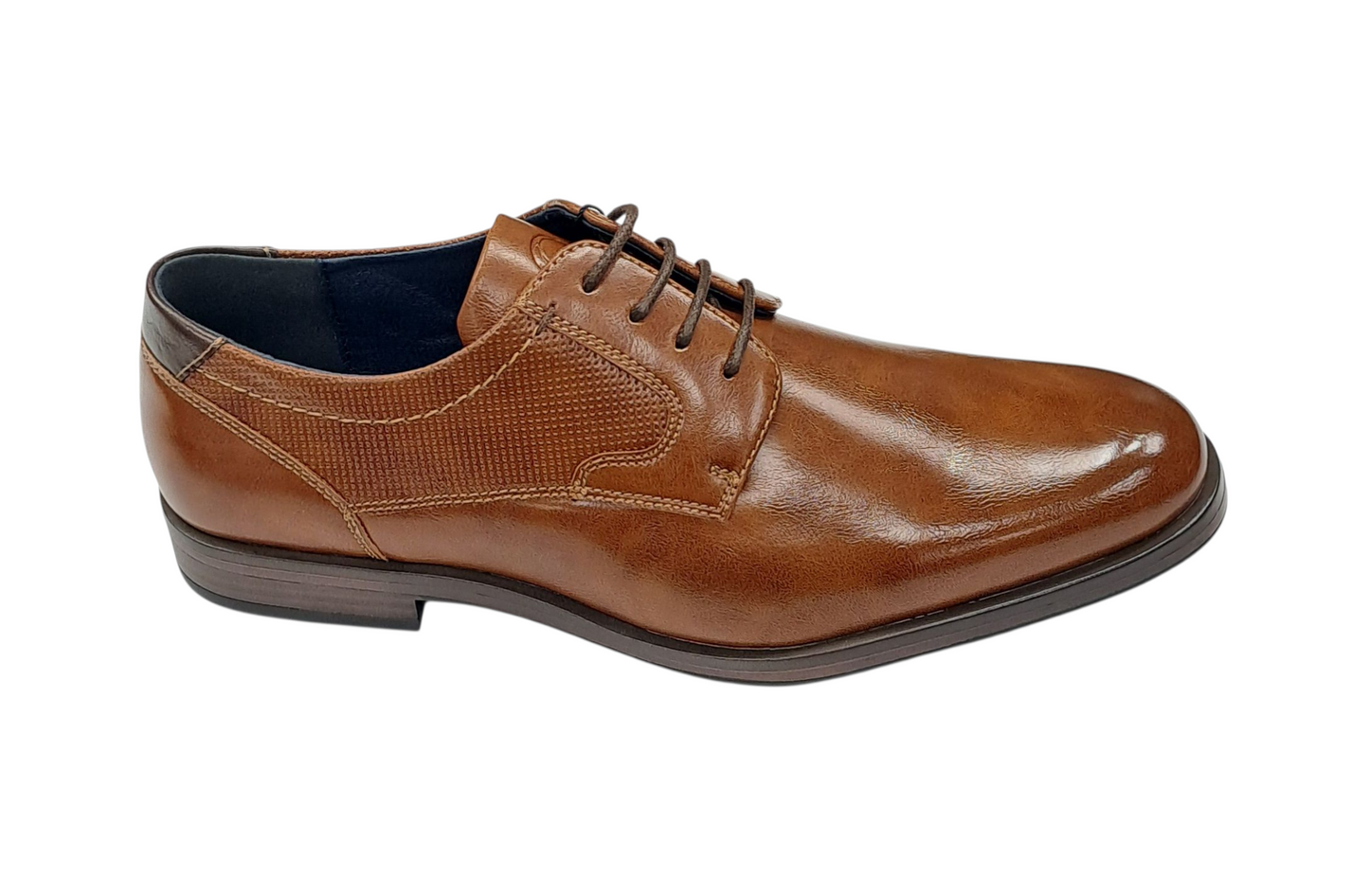 Pope Mens Kirwee Laced Smart Casual Shoe - Cognac