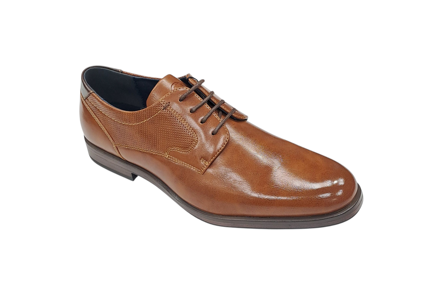 Pope Mens Kirwee Laced Smart Casual Shoe - Cognac