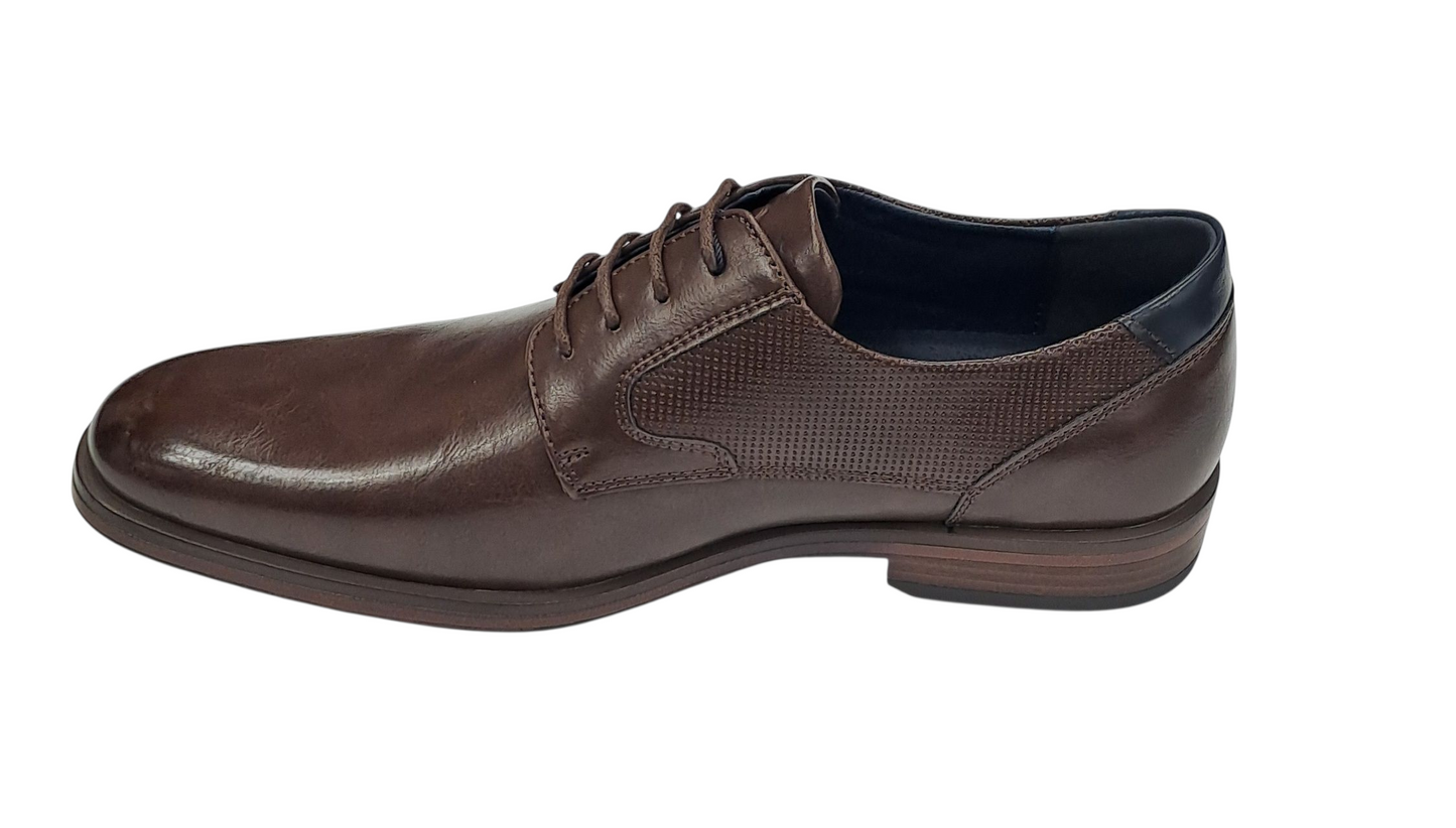 Pope Mens Kirwee Laced Smart Casual Shoe - Walnut