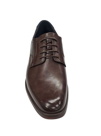 Pope Mens Kirwee Laced Smart Casual Shoe - Walnut