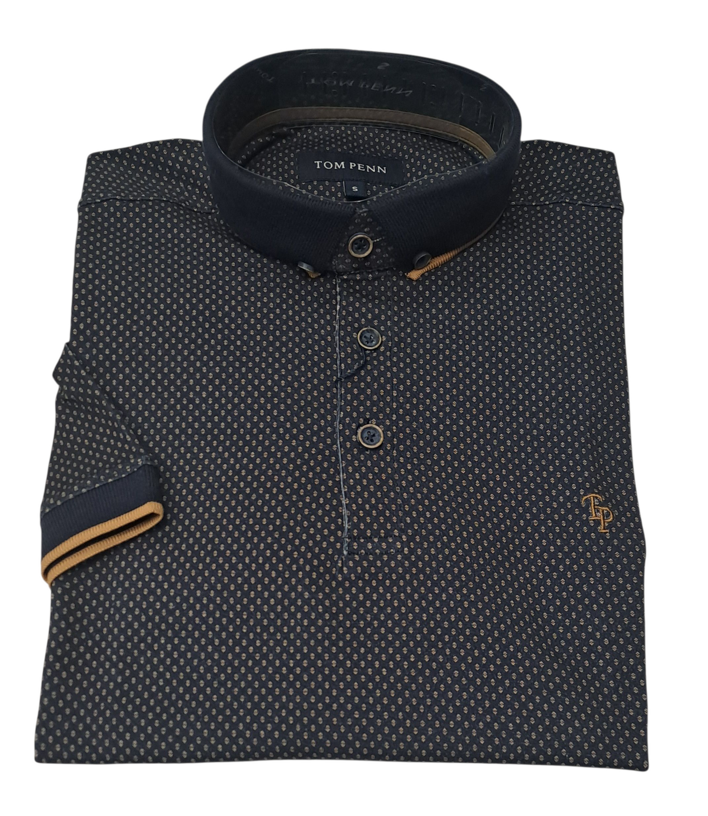 Tom Penn Short Sleeve Polo Shirt TPP-971 - Navy