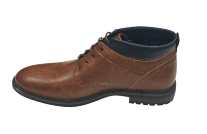 Pope Shelly Mataura Lace Up Casual Boots - Cognac