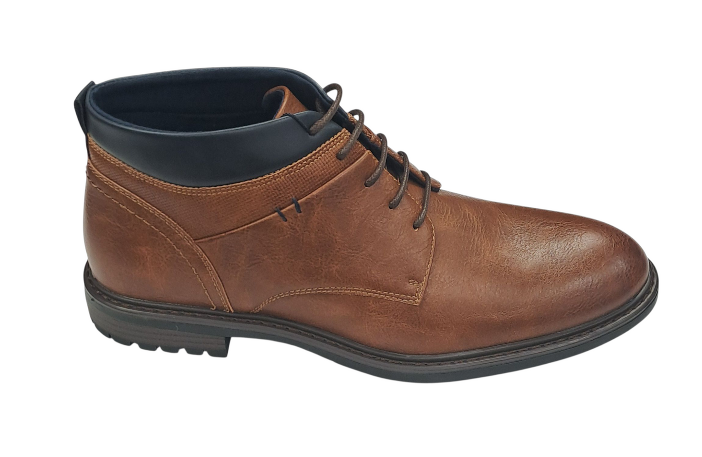 Pope Shelly Mataura Lace Up Casual Boots - Cognac