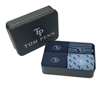 Tom Penn Men's 4-Pack Socks In Tin Gift Set