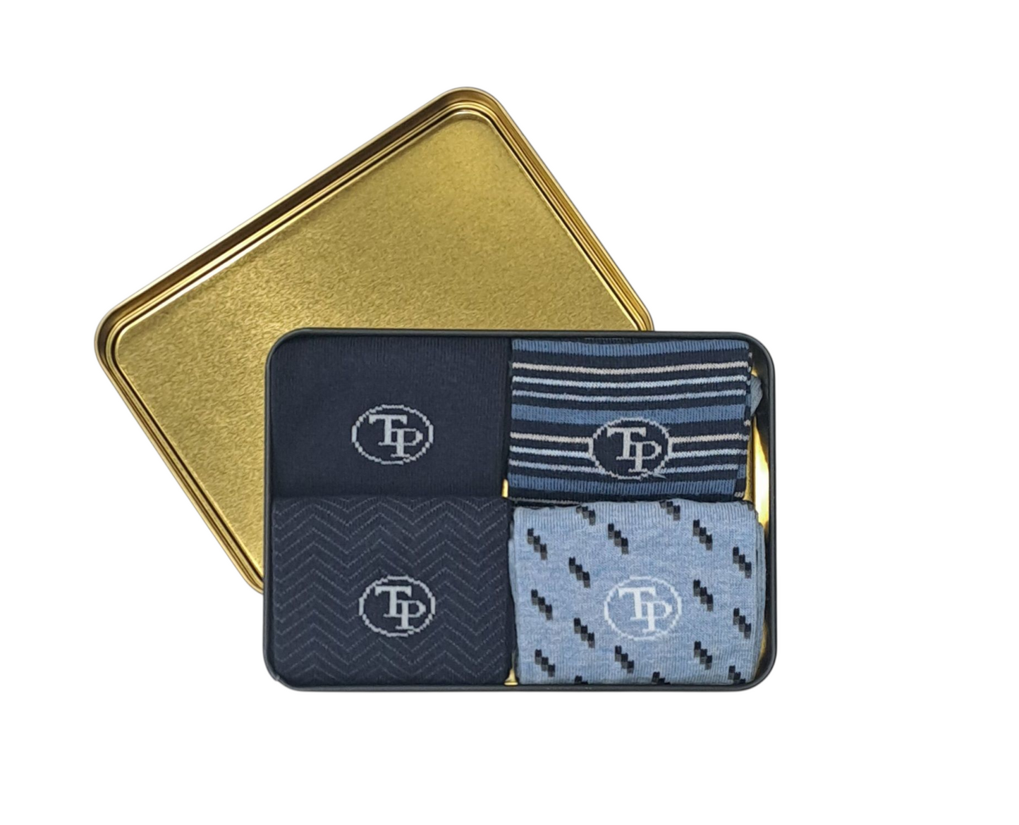 Tom Penn Men's 4-Pack Socks In Tin Gift Set