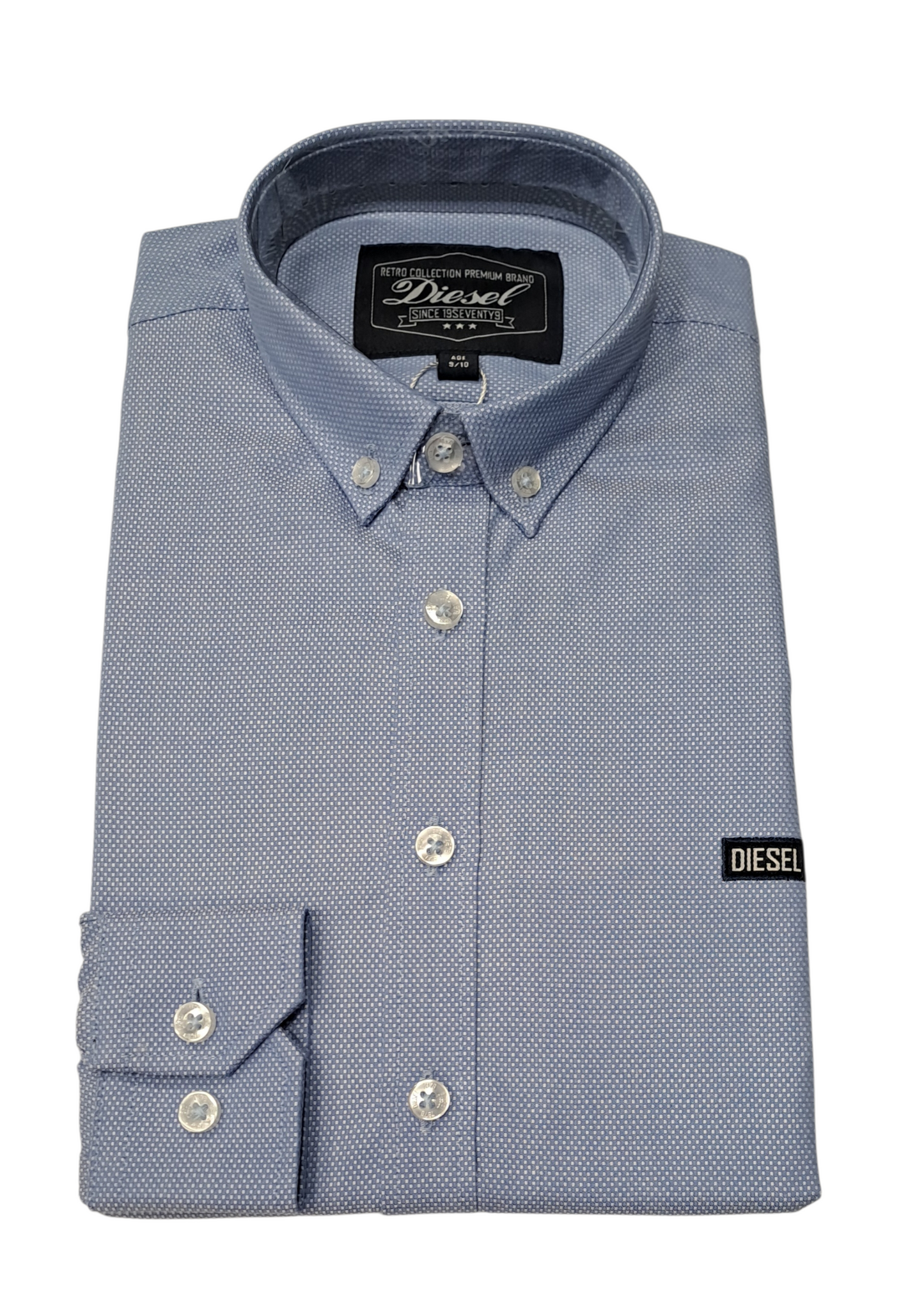 Boys Diesel Jarlath Casual Shirt - Blue Woven