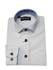 Boys Bob & Ray Dress Shirt - White Sky