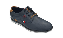 Boys Ninety 78 Laced Smart Casual Shoe - Navy