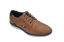 Boys Ninety 78 Laced Smart Casual Shoe - Brown