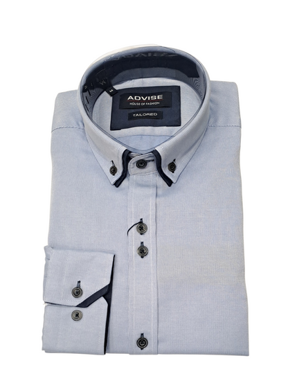 Advise House Of Fashion Long Sleeve Shirt AD-896 - Blue