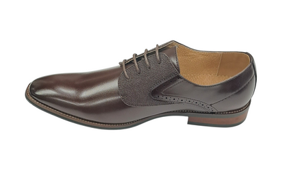 GOOR Men's Gibson Formal Dress Shoe 215 - Dark Brown
