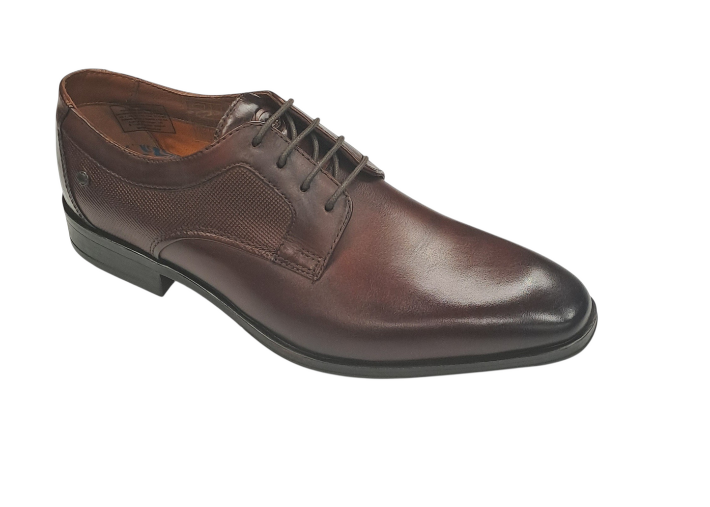 Base London Dome Derby Leather Shoes - Washed Tan