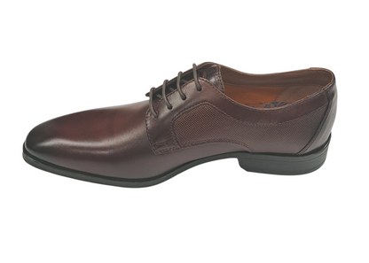 Base London Dome Derby Leather Shoes - Washed Tan