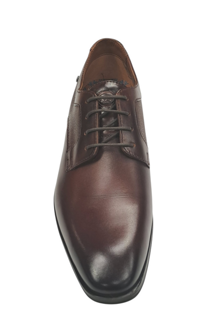 Base London Dome Derby Leather Shoes - Washed Tan