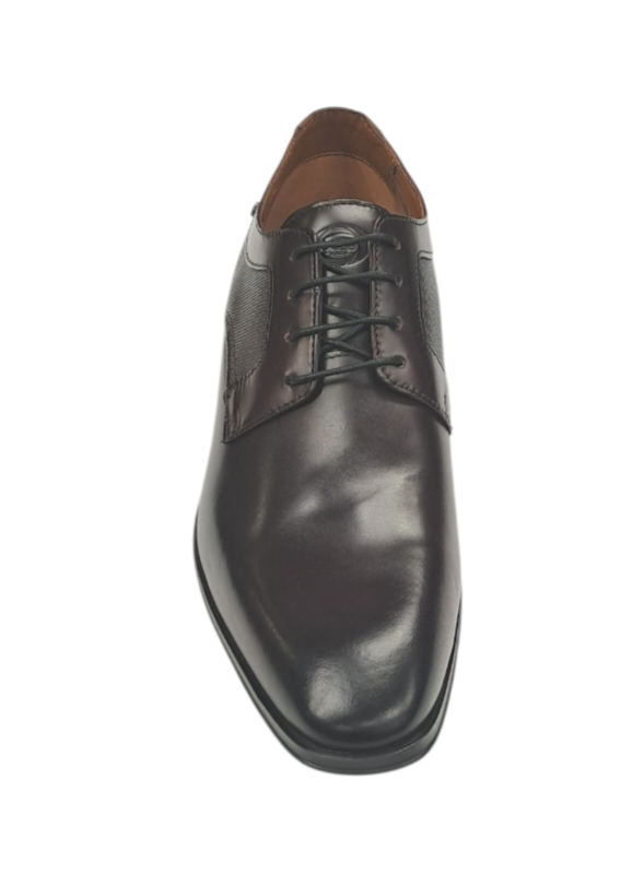 Base London Dome Derby Leather Shoes - Washed Brown