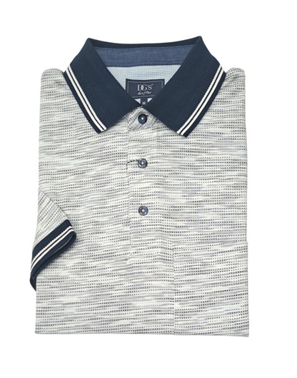 Daniel Grahame Short Sleeve 3 Button Polo Shirt - Navy