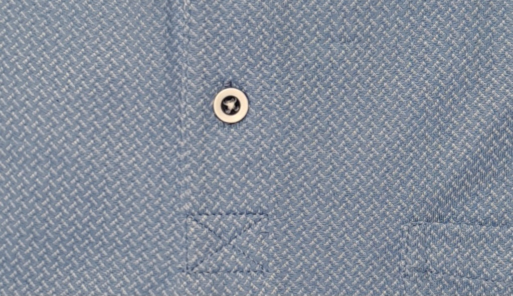 Dario Beltran Short Sleeve Polo - Blue