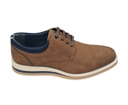 Pope Mens Edendale Laced Smart Casual Shoe - Cognac