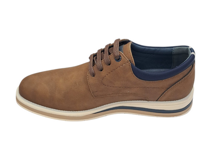Pope Mens Edendale Laced Smart Casual Shoe - Cognac