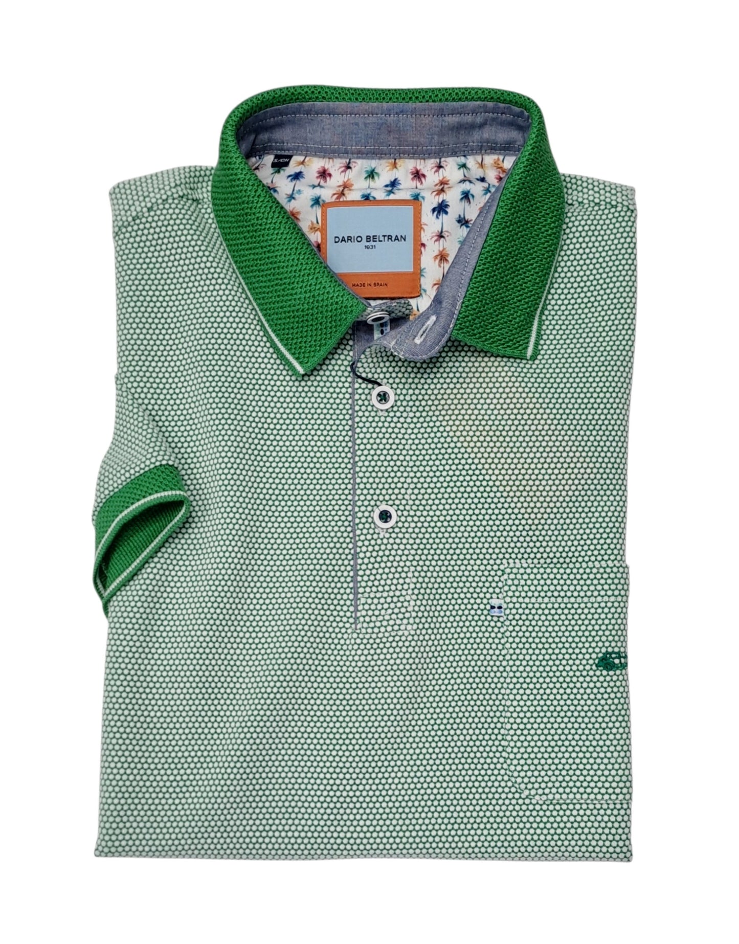 Dario Beltran Short Sleeve Polo - Green
