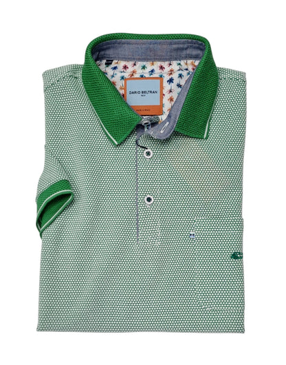 Dario Beltran Short Sleeve Polo - Green